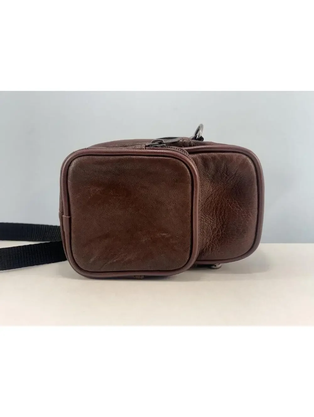 Vintage Brown Leather Camera Case 4